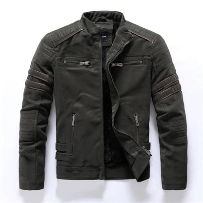 Noah | Giacca Da Moto Elegante Per Uomo | Cerniera
