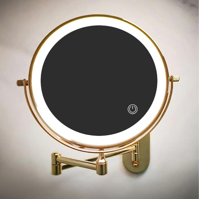 MirrorLux - Vægmonteret LED makeupspejl med justerbar
