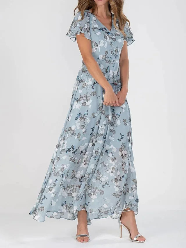 Avenira – Floral Maxi Dress For Summer Evenings