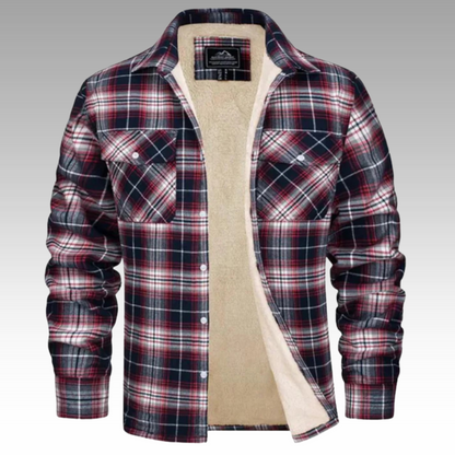 Varm Flanneljakke til Mænd - Komfort & Råt Outdoor-design