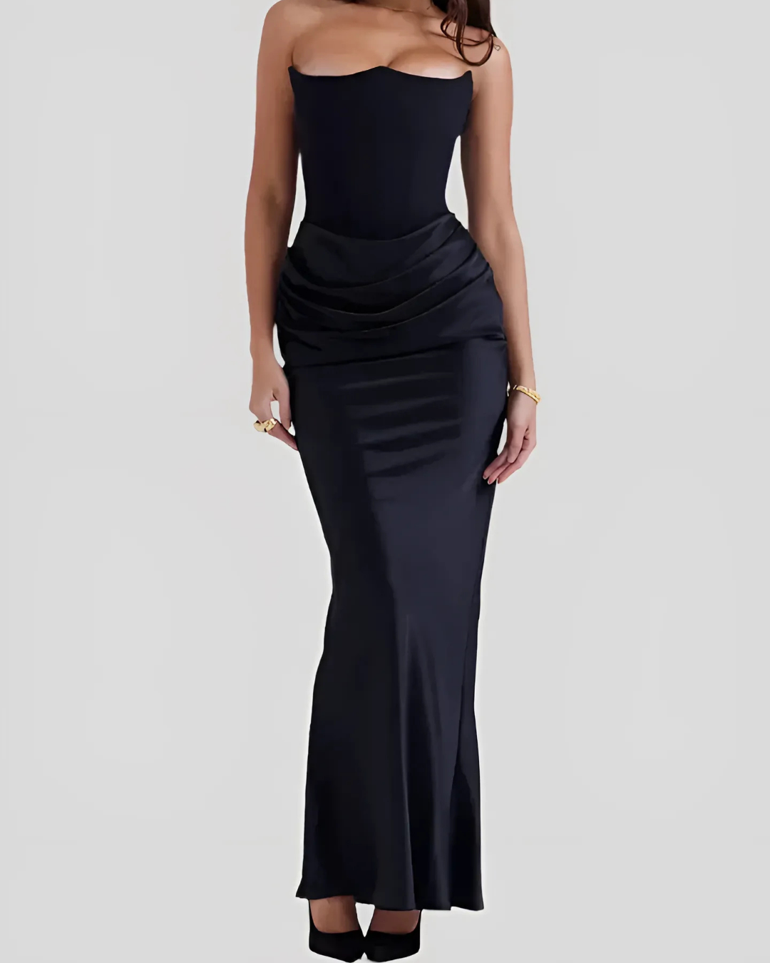 Brooklyn | Women Wedding Guest drapowany Maxi dress