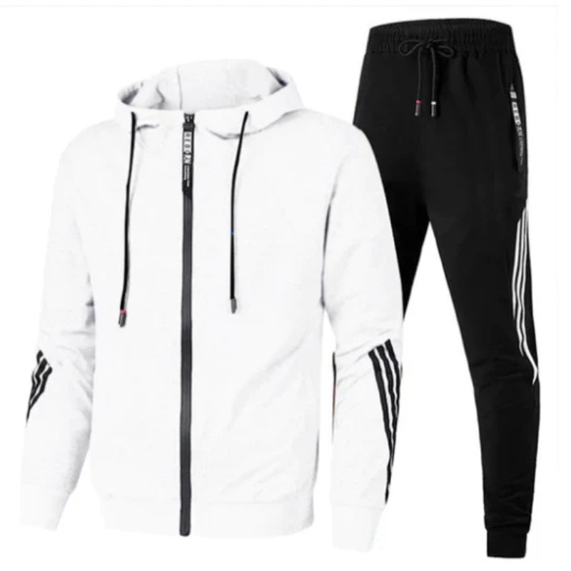 Branson | Men modern Streetwear bluza z kapturem set