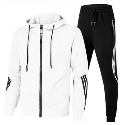 Branson | Men modern Streetwear bluza z kapturem set