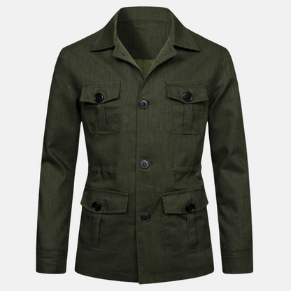 Vince Veste Homme Élégante – Style Classique avec Multiples Poches & Fermeture à Boutons