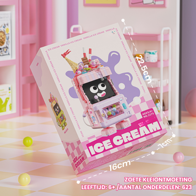 SweetTwist – IJsjesmachine Bouwset – Kleine Bouwblokjes