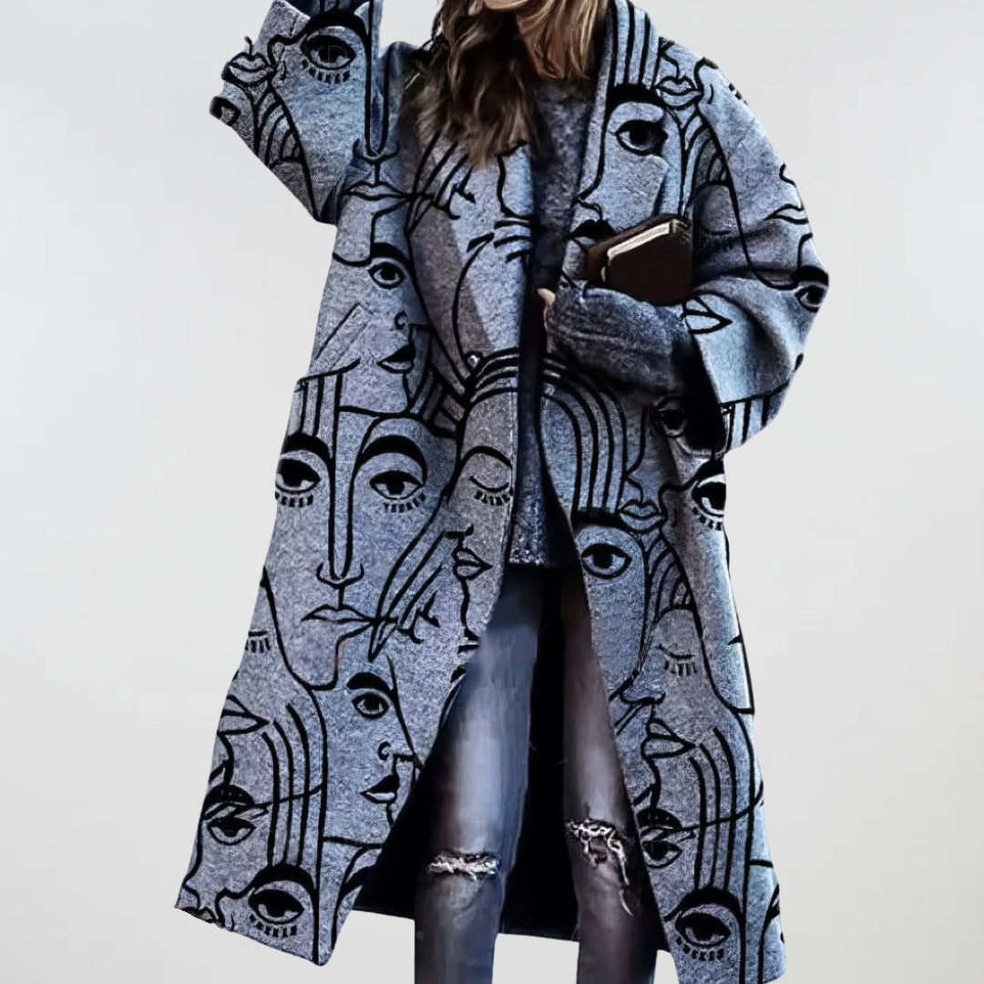 Linda Oversized Plaid Coat