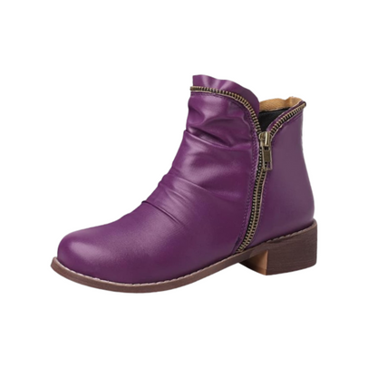 Bottines à fermeture éclair avec bout pointu
