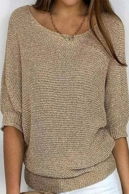 Sweter damski z nietoperzowymi rękawami i luźnym krojem – Mira
