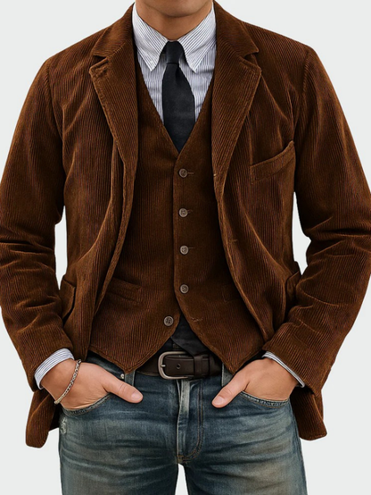 Conjunto Hombre Blazer y Chaleco Elegante – Estilo Formal Moderno