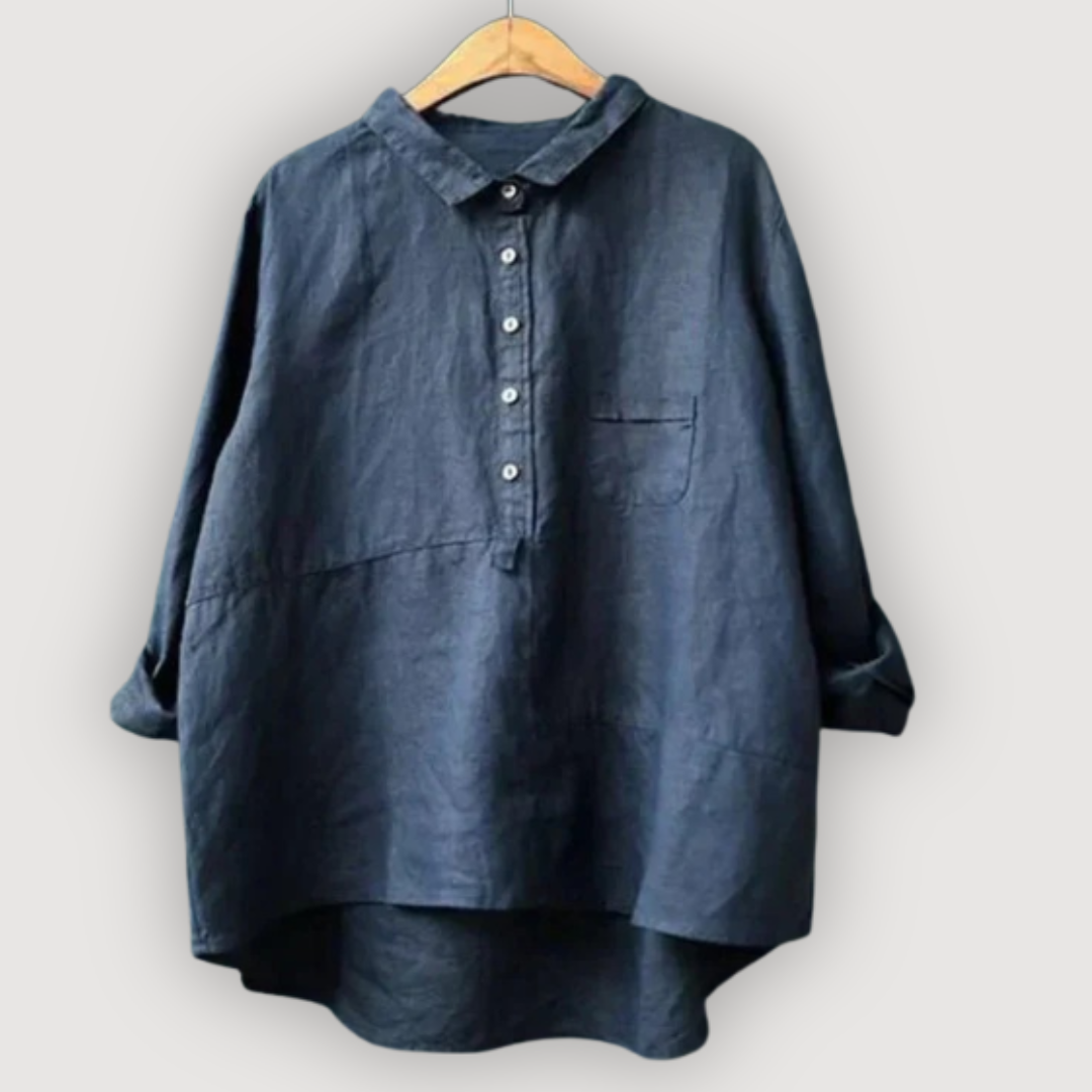 Relaxed Linen Blouse