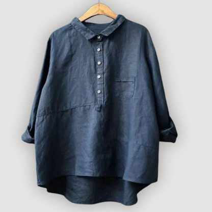 Relaxed Linen Blouse