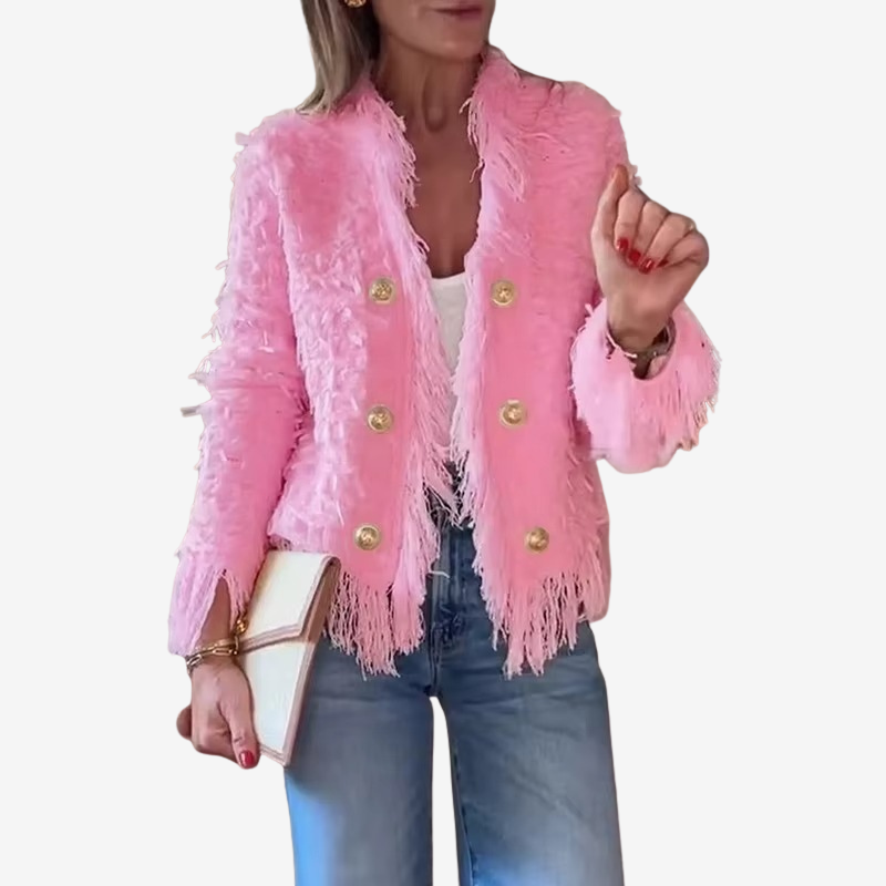 Collins - Long sleeve jacket with button closure
