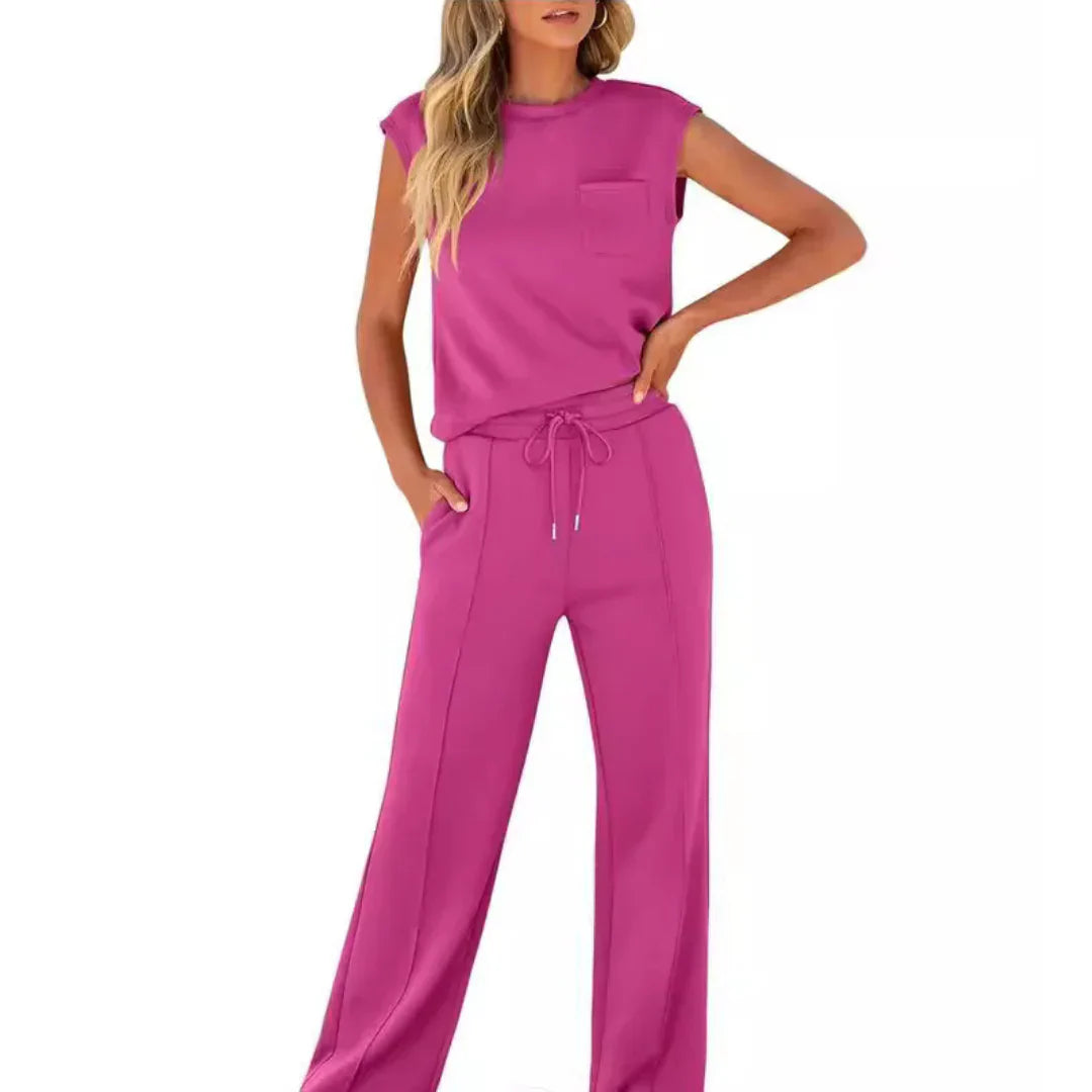KAIYA™ + Lässiger Sommerweicher Lounge Co-Ord