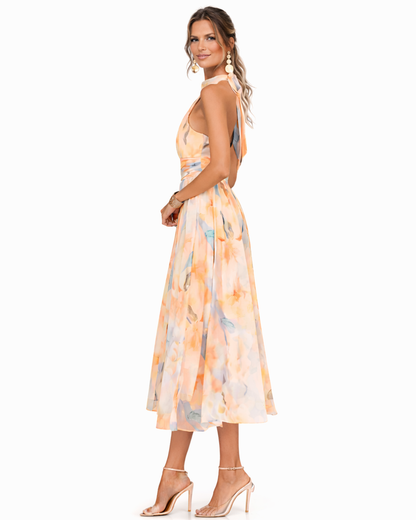 Vestido Maxi con Cuello Halter – Seraya