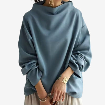 Celeste - Long sleeve oversized sweater with turtleneck
