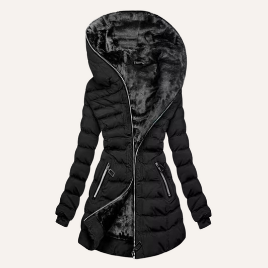Gina - Manteau d'Hiver Chaud avec Capuche