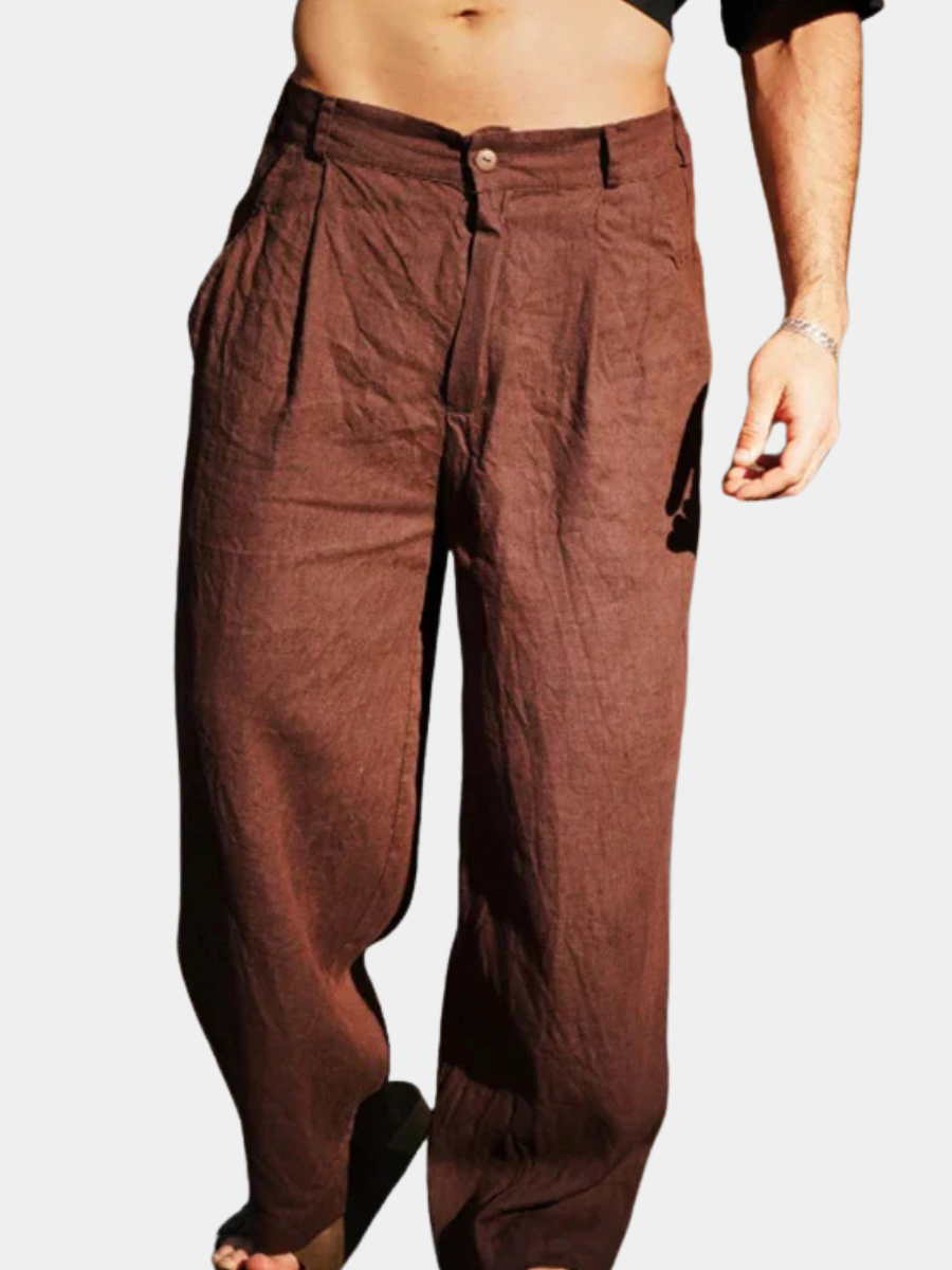 Effortless Wide-Leg Linen Pants