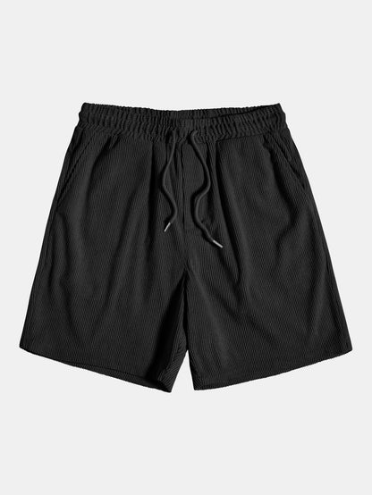 Ethan - Kurzarm Cordhemd Mit Knöpfen Und Shorts Set