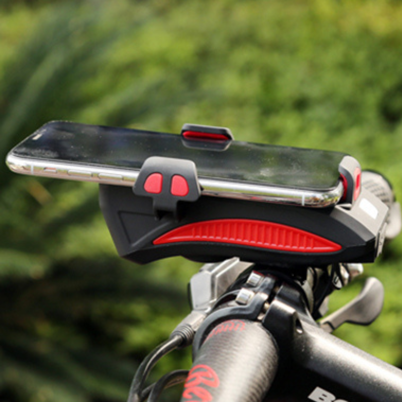 VeloCharge – Support Téléphone pour Vélo avec Lumière et Klaxon Rechargeable