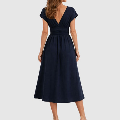 Zoé - Robe midi portefeuille