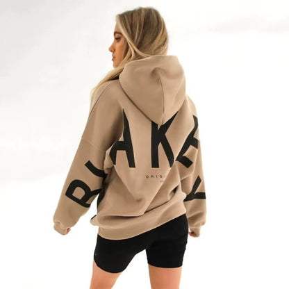 Lily - Long Sleeve Oversized Hoodie with Ribbed Design