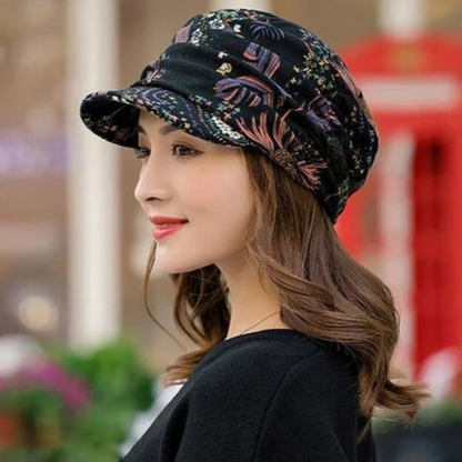 Emilia Casquette à rabats pliables imprimé floral
