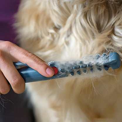 PetGroom – Elektrische Verzorgingsborstel voor Honden en Katten met Roestvrijstalen Tanden