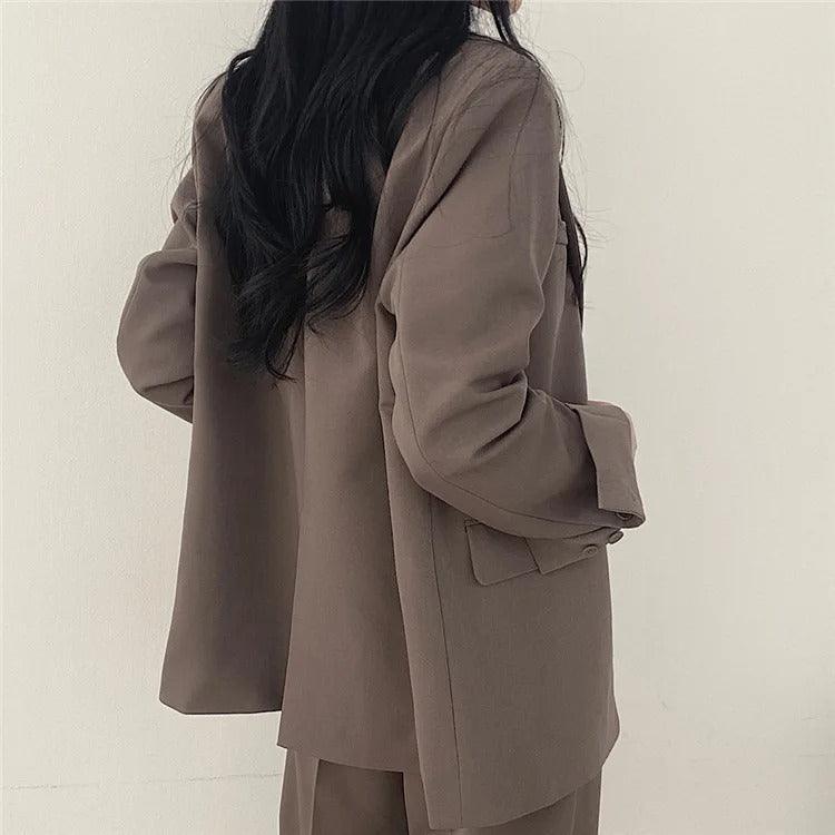 Hailey | Women Tailored Suit set z Long blazer