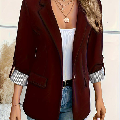 Chief - Roll-Sleeve Open Blazer