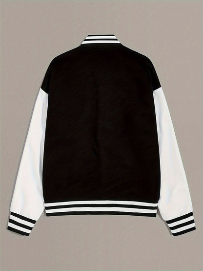 Olivia | Women casual oversized Varsity Bomber jacket