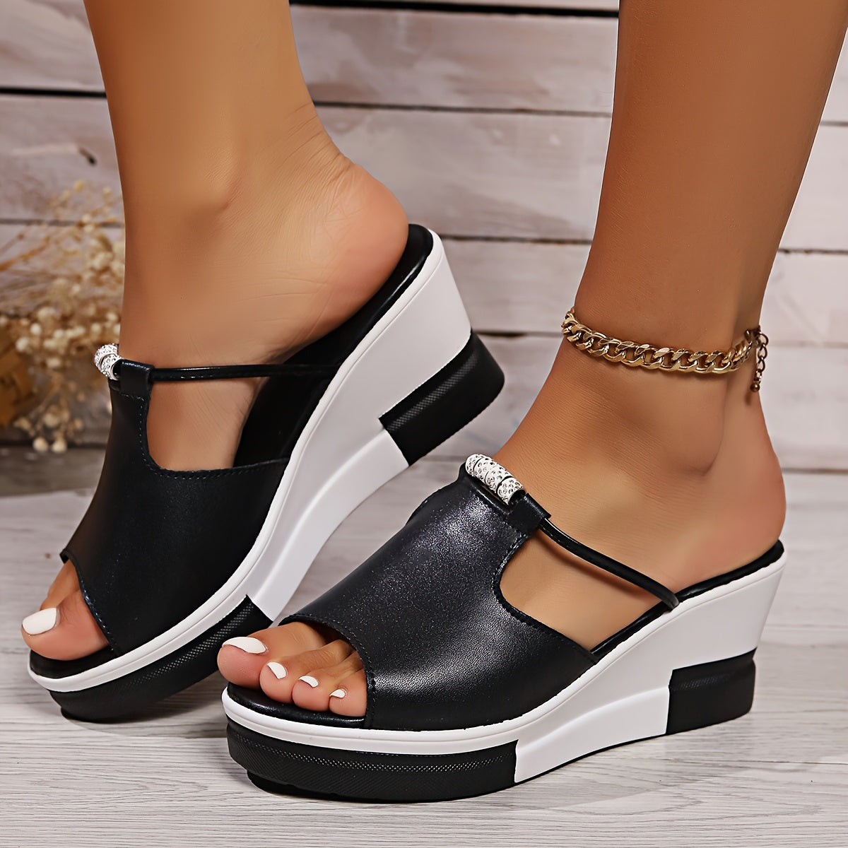 Thérèse | Sandaler med kilehæl