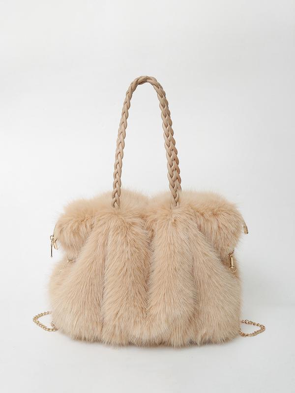 Elisa - Sac à bandoulière en velours peluche polyvalent