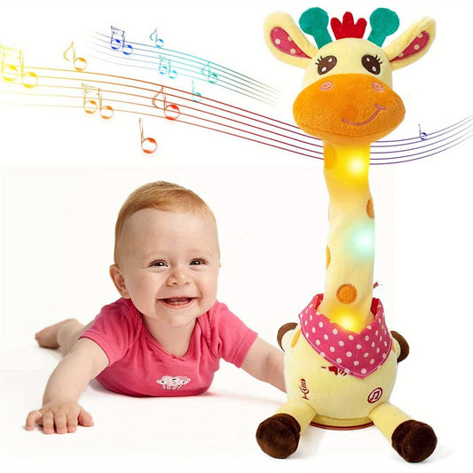 Interactive Dancing & Talking Giraffe Toy | Musical Mimicking Plush for Toddlers