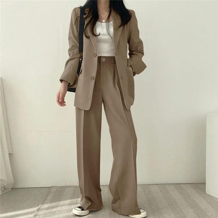 Hailey | Women Tailored Suit set z Long blazer
