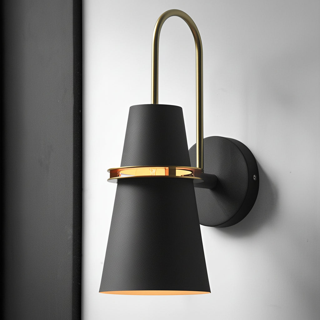 Freyza - Modern Nordic Creative Iron Wall Sconce – Minimalist Matte Metal Wall Lamp (E26/E27)