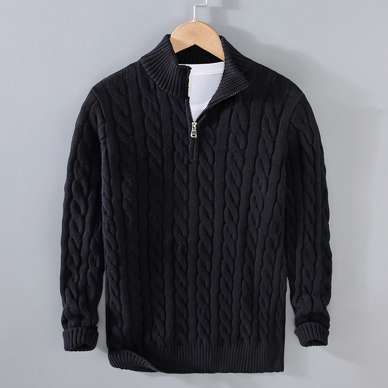 Men’s Knit Jumper – Soft Warm Crew Neck Sweater Comfortable Casual Smart Pullover