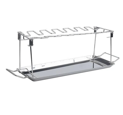 Intelligriller® - Made in the USA: 14 Slot Holder for Grill, Smoker, and Oven - Easy, Efficient, & Fast Chicken Drumstick/Meat Holder