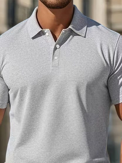 Declan | Textured Polo Shirt and Shorts Set