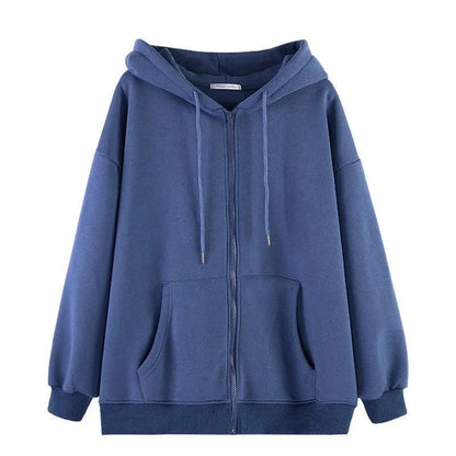 Übergroßer Hoodie im koreanischen Stil in einfarbiger Ausführung