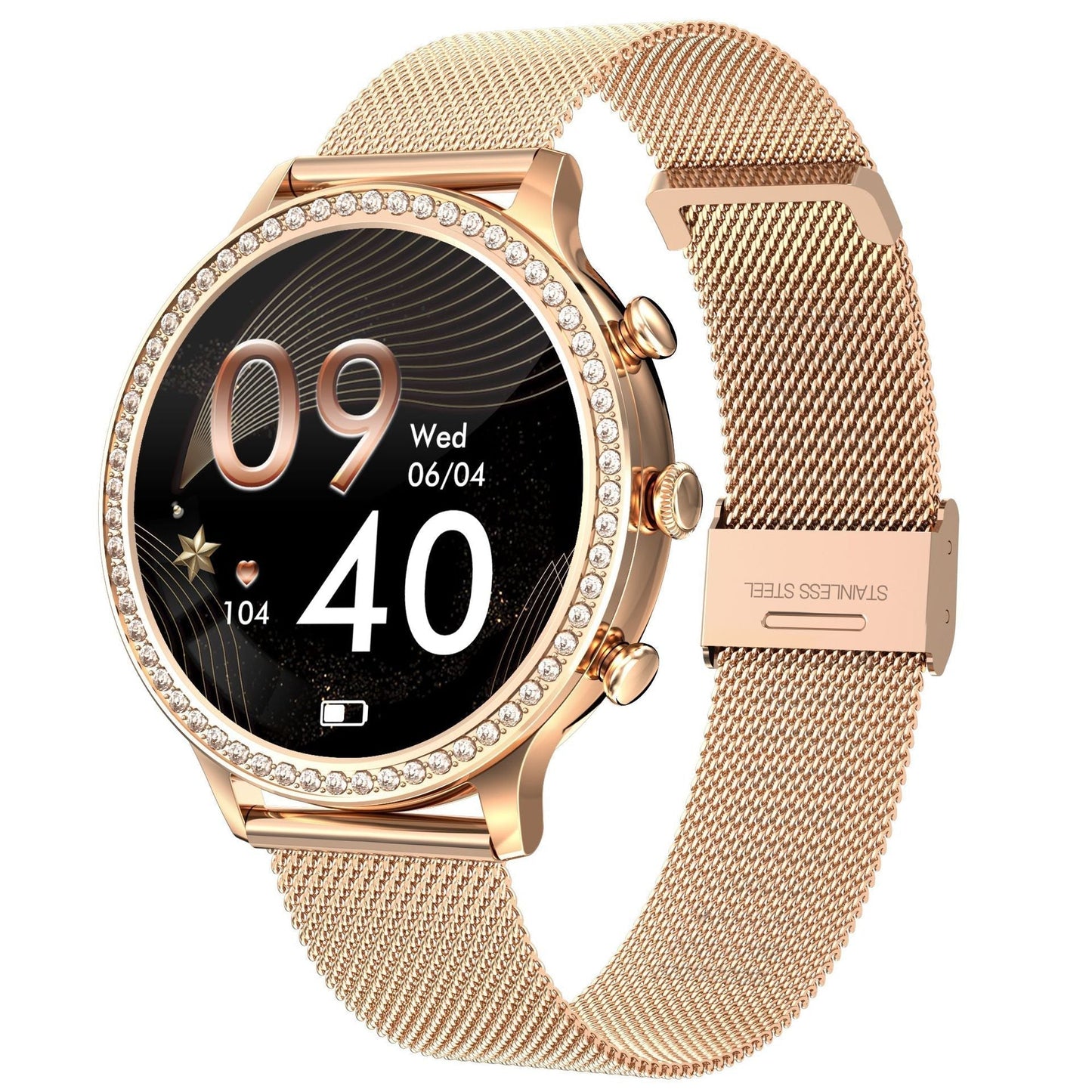 California Smartwatch für Damen – Strahlendes Glitzer-Design trifft auf Eleganz