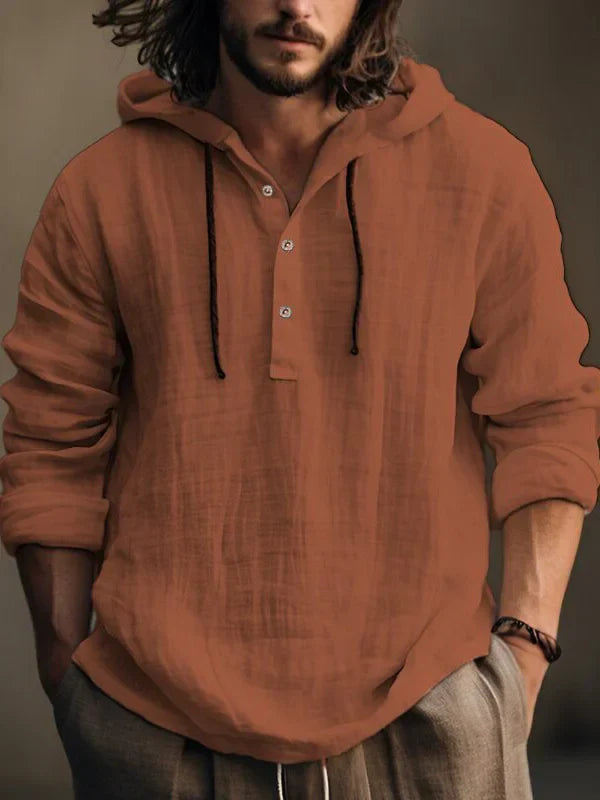 Hooded Linnen Trui