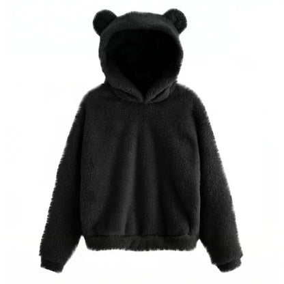 Elourie – Women’s Fleece Sweater with Bear Ears Hood