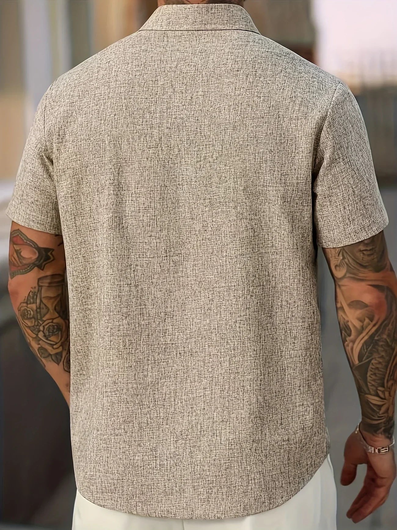 Dwight - Lightweight Linen Blend Short Sleeve Shirt