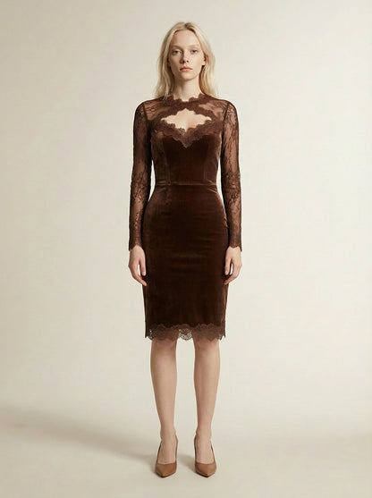 Nadia - Mini dress with elegant lace