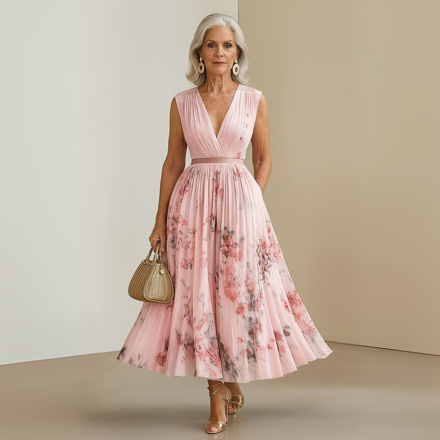 Flowy Sleeveless Summer Maxi Dress