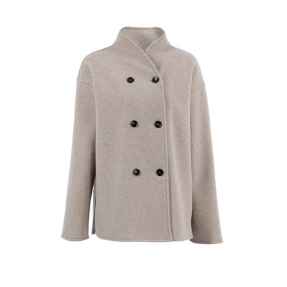 Zophia | Stylische übergroße Wolljacke mit Knöpfen