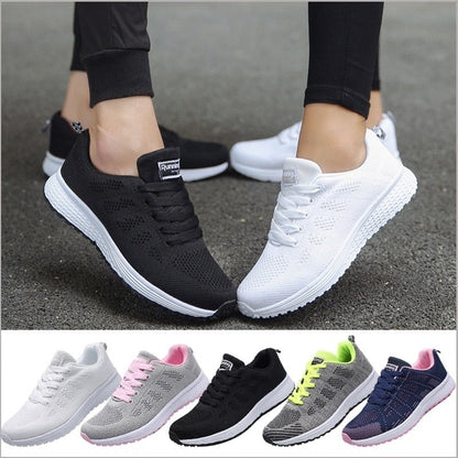 Dam Sneakers med Snörning för Ortopediskt Stöd