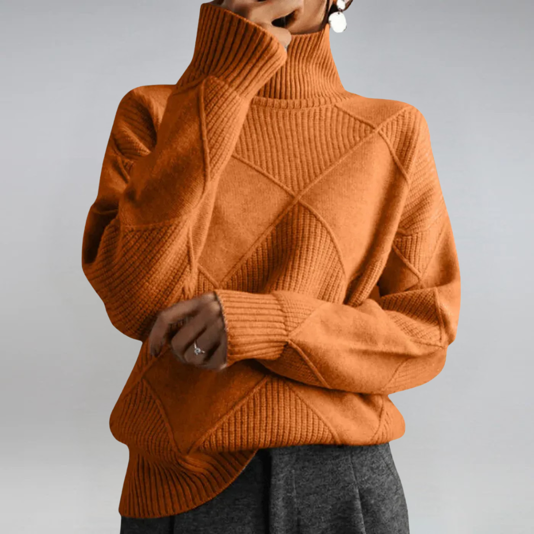 Paola – Le Pull Col Roulé Artistique