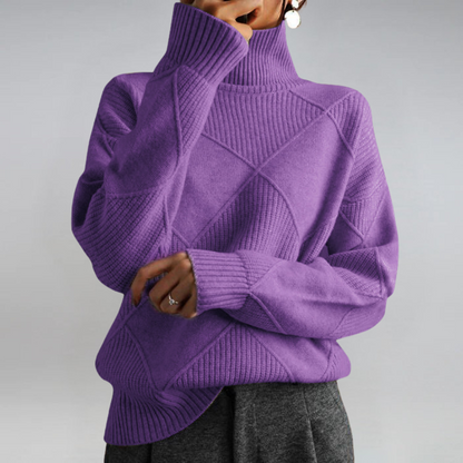 Paola – Le Pull Col Roulé Artistique