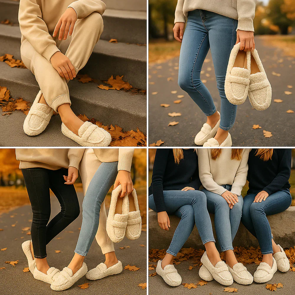 CozySteps™ Luxe Wollen Instappers - 100% Lamswol